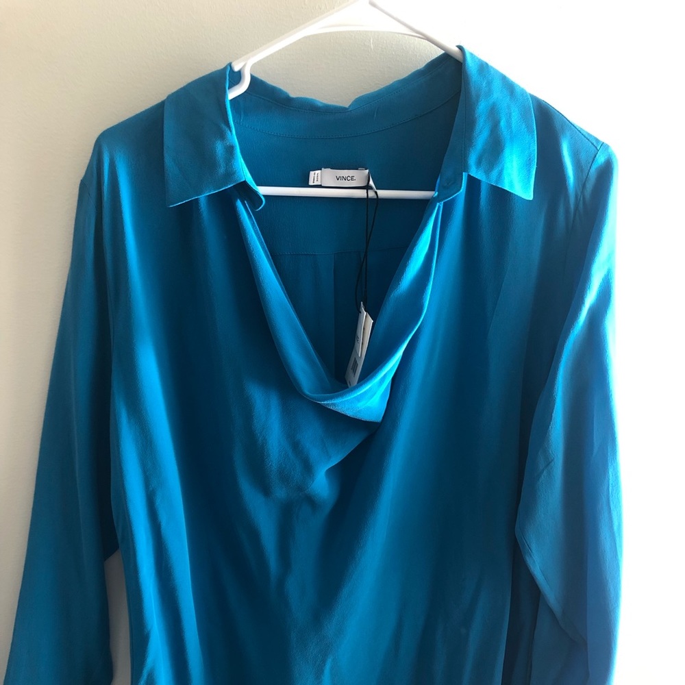 Vince silk cowl neck almost tunic. Never word!